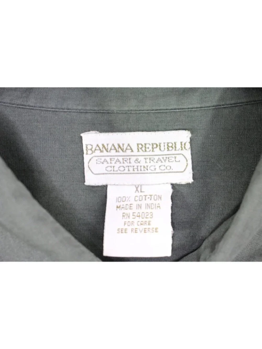 Vintage Banana Republic Mens XL Safari & Travel Button Up Shirt A1766